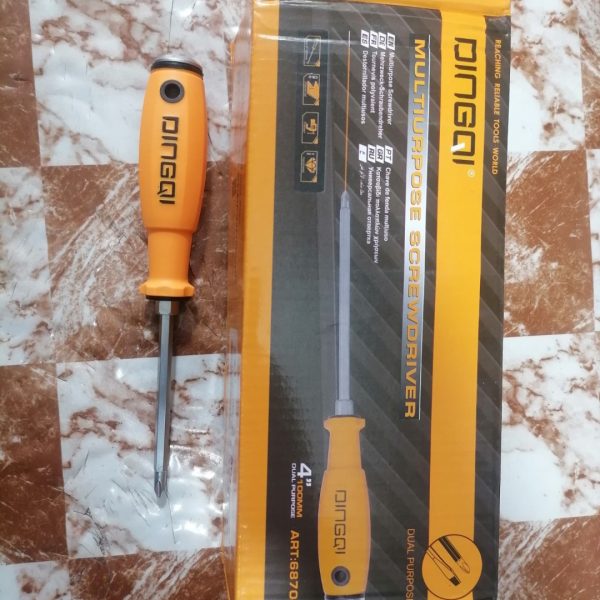 پیچ گوشتی دوسو ضربه و آچارخور دینگی مدل 68106