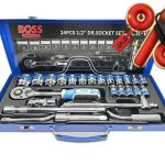 جعبه بکس فلزی باس مدل Bs123T16024 مجموعه 24 عددی