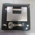 قفل کتابی فولادی 94 مغزی کامل برنجی کینیوس