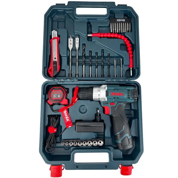 کیت دریل شارژی 12 ولت تک باتری رونیکس مدل RS-8611
