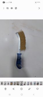 فرچه سیمی (برس سیمی) مسواکی مو طلایی